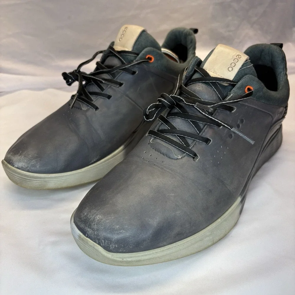 ECCO S-Three Goretex Spikeless Golf Shoes Waterproof Mens US 12-12.5 46 Gray